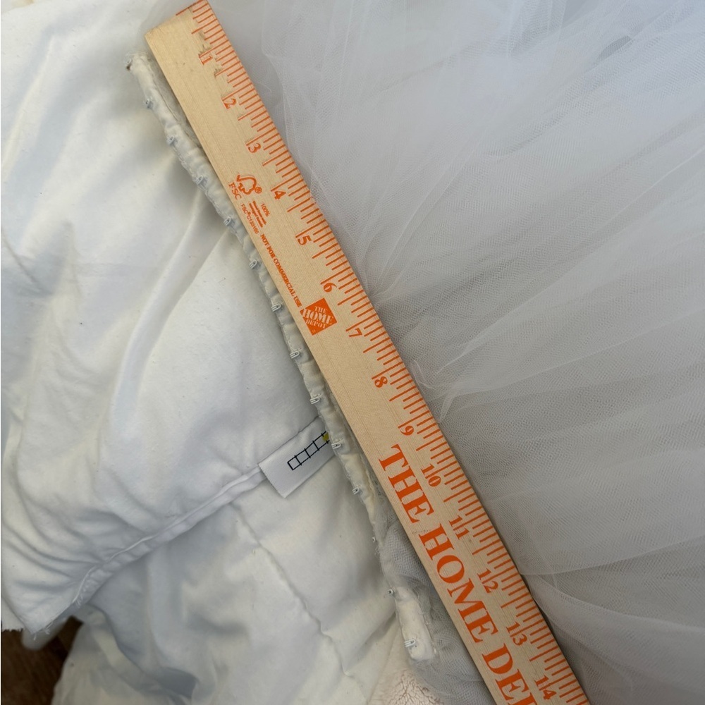Vintage White Bridal Tulle Petticoat Skirt - Picture 7 of 9